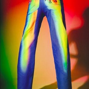 Jaded London X Sydney Carlson Touch Me Jeans NWT trendy thermal print jeans